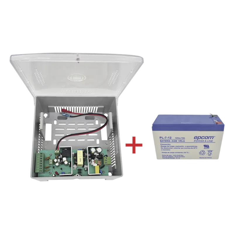 Kit / Fuente PS12DC4PBK + Batería incluída LK712 EPCOM POWERLINE PS12DC4PBK/K