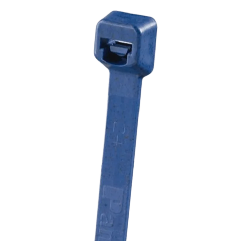 Cincho Pan-Ty® 203mm largo x 3.4mm ancho, Intermedio de Polipropileno y Metal Detectable, Color Azul Oscuro. 100 Piezas PANDUIT PLT2I-C186