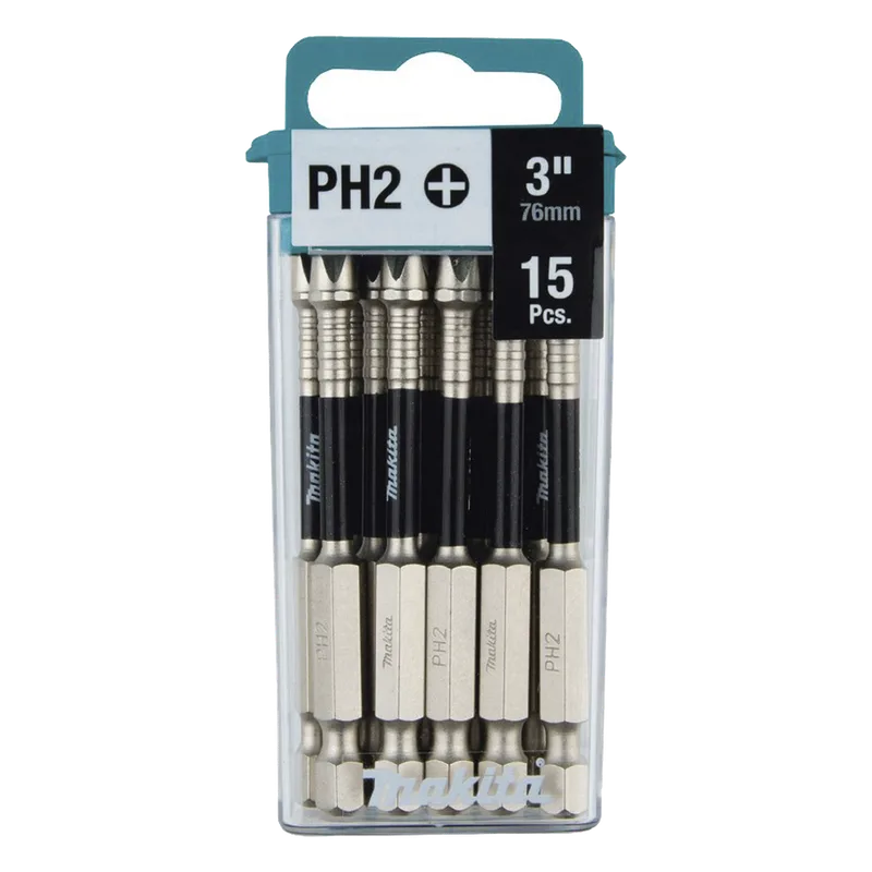 Broca Reforzada de 3" Phillips #2 Impact XPS®, Paq. c/15 piezas MAKITA T-05321
