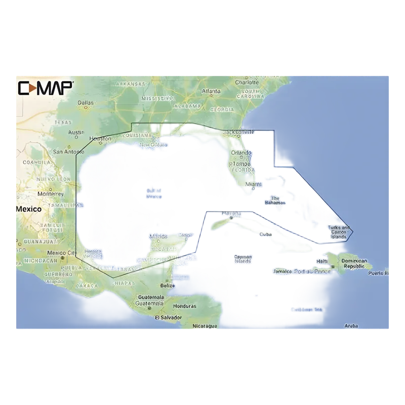 M-NA-Y204-MS C-MAP REVEAL del Golfo de México y Bahamas