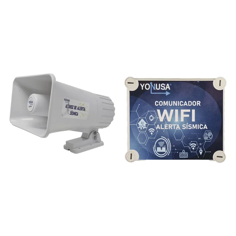 KIT de Alertamiento SISMICO con Audio Oficial SASMEX por WIFI YONUSA YKIT-SISMICO-WIFI