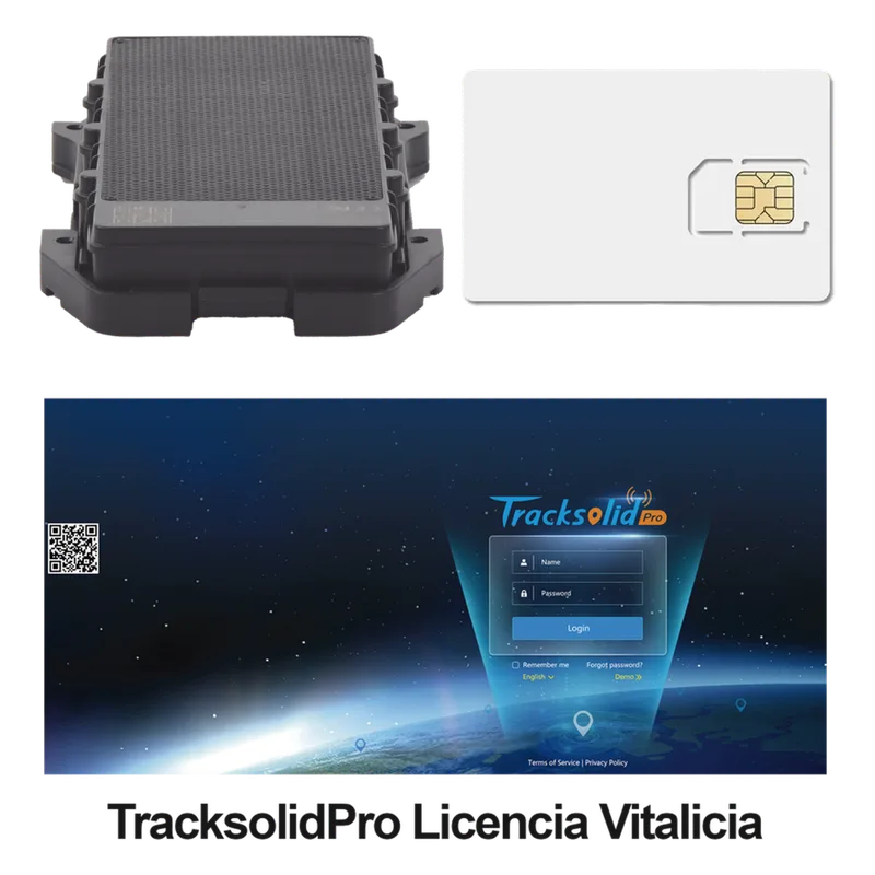 KIT Localizador 4G con carga solar / Semiautónomo / Rastreo de contenedores / Cajas de tráiler / Alarma de sabotaje audible / Incluye Licencia vitalicia VTSCX y SIM de datos SIM500MB2Y JIMIIOT LL303KIT3