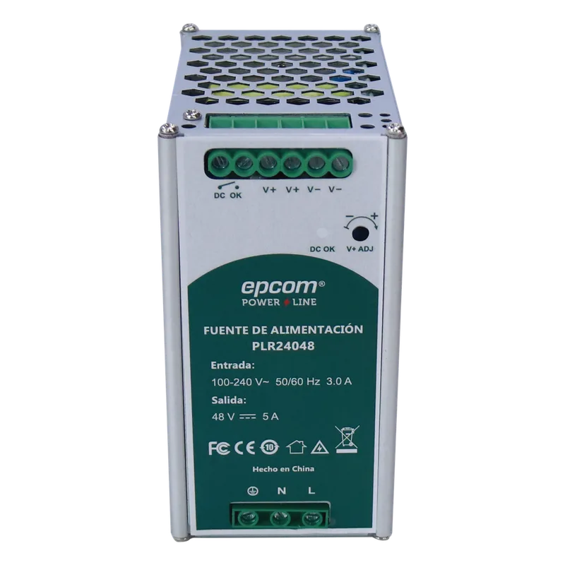 FUENTE DE ALIMENTACION 48 VCC / DIN RIEL / 5 AMPERES / 240 W EPCOM POWERLINE PLR-240-48