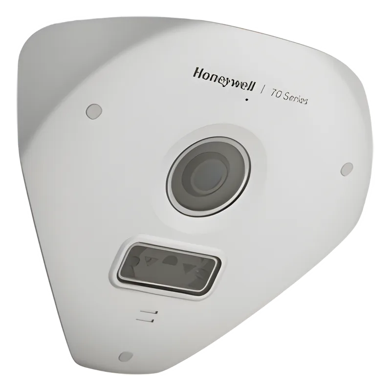 Cámara IP de esquina 5 MP con lente gran angular 128° e IR invisible hasta 6 m, para montaje en unión de paredes HONEYWELL HC70WC5R3