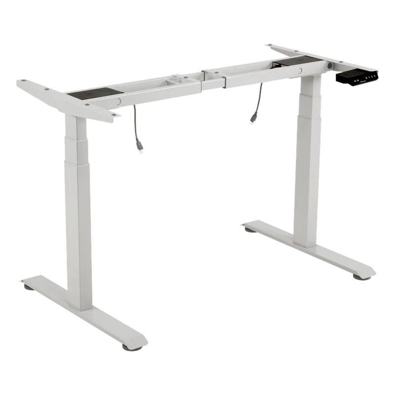 Base de Escritorio Motorizado Profesional / Altura Ajustable 60-125cm / Estructura Estable / Funcionamiento Suave / 3 Preset de Posiciones / Color Blanco / Soporta hasta 100Kg de carga EPCOM INDUSTRIAL EM33-2A3-WH