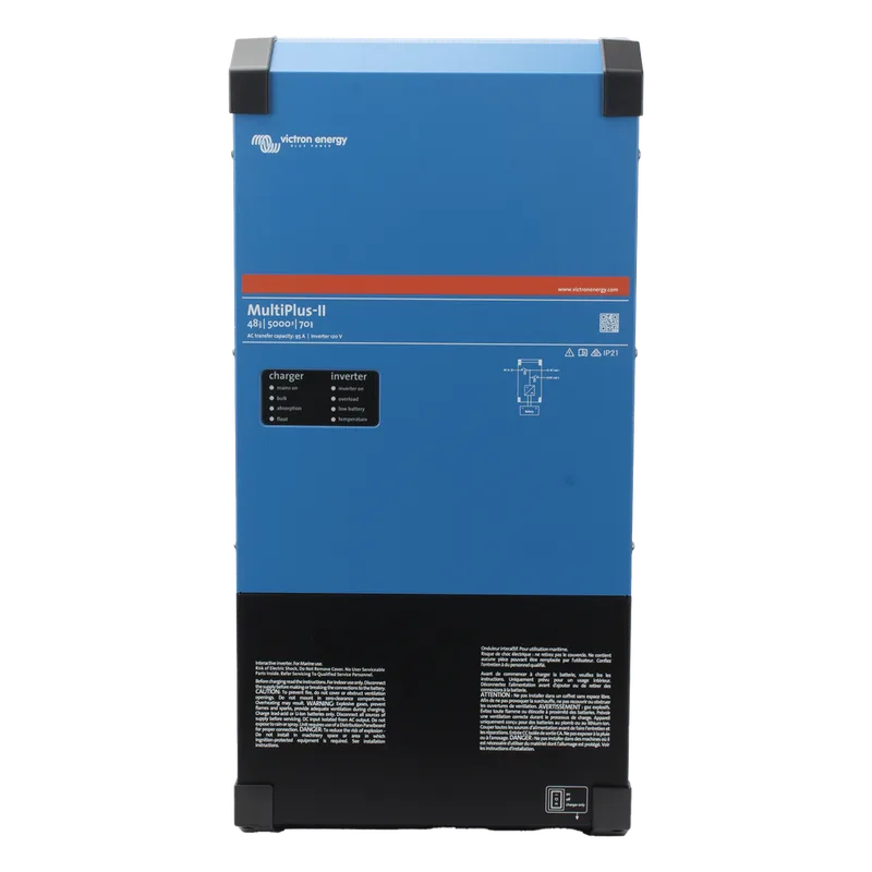 MultiPlus-II 48/5000/70-95 / Inversor Cargador de Onda Pura / Entrada 48 Vcc / Salida 4000 W 120 Vca 60 Hz VICTRON ENERGY MPII48/5000SP