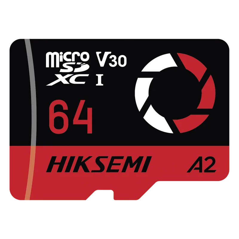 Memoria microSD / 64 GB / 180 MB/s Lectura / 150 MB/s Escritura / V30 U3 A2 / Para Drones y Cámaras de Acción / HIKSEMI CAPTURE E3 HIKSEMI by HIKVISION HS-TF-E3/64G