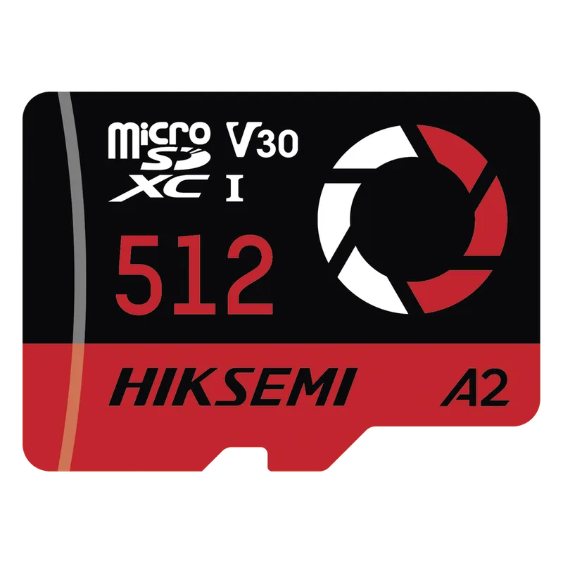 Memoria microSD / 512 GB / 180 MB/s Lectura / 150 MB/s Escritura / V30 U3 A2 / Para Drones y Cámaras de Acción / HIKSEMI CAPTURE E3 HIKSEMI by HIKVISION HS-TF-E3/512G