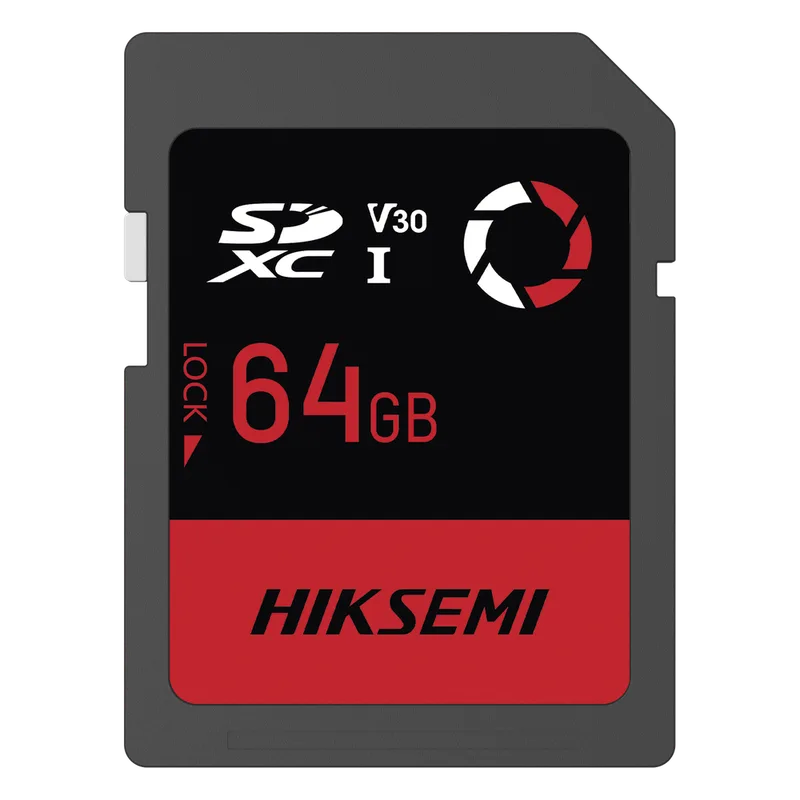 Memoria SD / 64 GB / 180 MB/s Lectura / 150 MB/s Escritura / V30 U3 / Para Drones y Cámaras de Acción / HIKSEMI CAPTURE E30 HIKSEMI by HIKVISION HS-SD-E30/64G