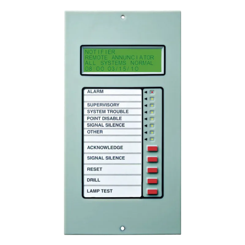 Anunciador remoto LCD retroiluminado de 80 caracteres para paneles NOTIFIER vía EIA-485 LCD2-80