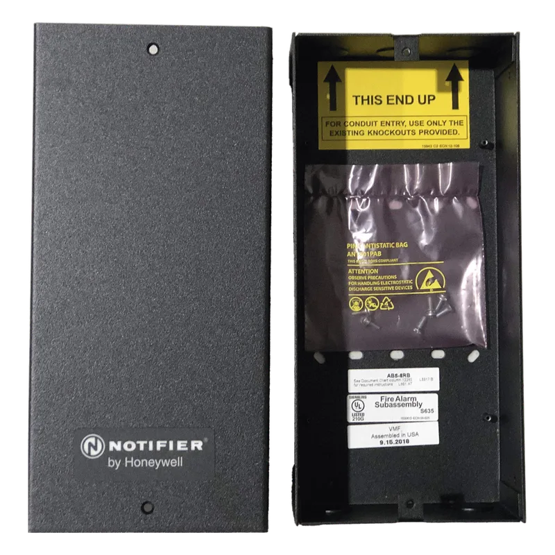 Gabinete de montaje remoto en superficie para módulos repetidores RPT de la red NOTI-FIRE-NET NOTIFIER ABS-8RB