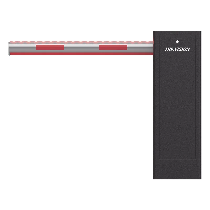 Barrera Vehicular IZQUIERDA / Brazo Iluminado Rojo/Verde de 4 mts Incluido / 3 Seg para Apertura / Cierre Automático con Tiempo Configurable / 5,000,000 MCBF / Compatible con Cualquier Control de Acceso HIKVISION DS-TMG300-DL/A(4M)