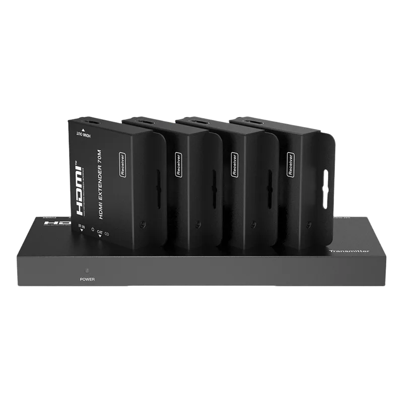 Splitter HDMI 1x4 | Extensor HDMI | 4K@30Hz 40m | 1080p@60Hz 70m | Función PoC | 4:4:4 EPCOM PROAUDIO EPC-SP914C70