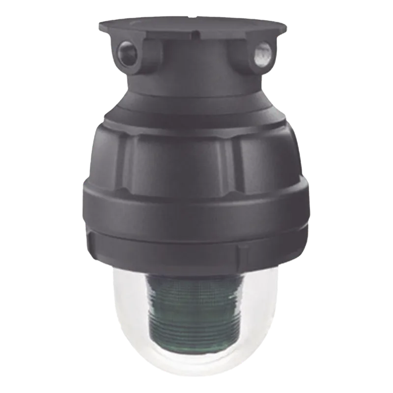 Luz de advertencia LED a prueba de explosiones, color Verde a 24 VCD Homologado UL y cUL para Clase I, División 1, Grupo C y D; Clase I, División 2, Grupos A y B; Clase II, División 1, Grupos E, F y G; Clase III FEDERAL SIGNAL INDUSTRIAL 27XL-024-G-MOD