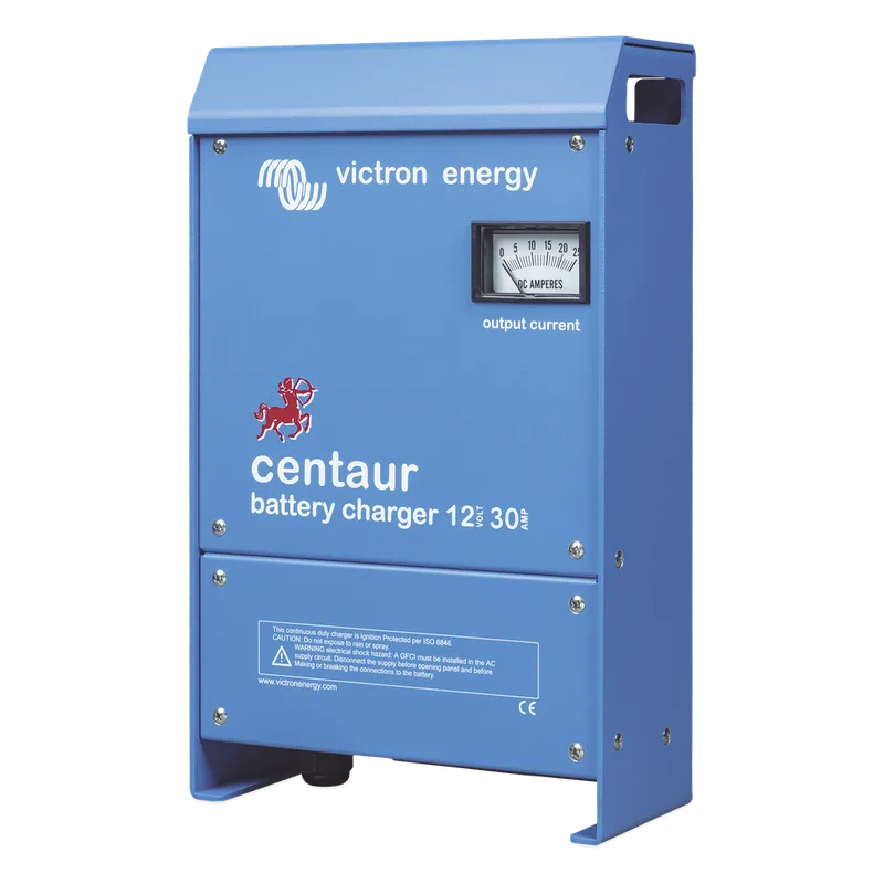 Cargador de Batería Centaur / Tecnología de Alta Frecuencia / Modelos 12-24 VDC / Carga 3 Etapas / 3 Salidas / Protección IP21 VICTRON ENERGY CC12/30