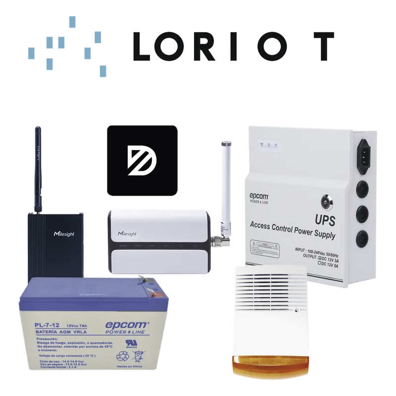 KIT INICIAL PARA ALARMA VECINAL DE LARGO ALCANCE CON LORAWAN ALARMA-VECINAL-LORAWAN