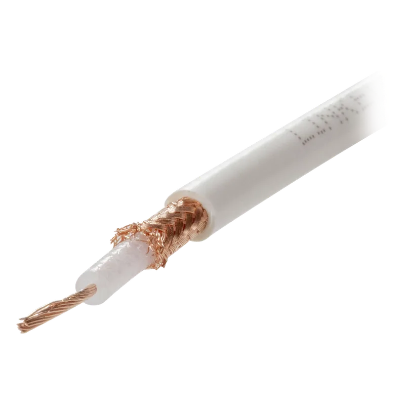Carrete de 100 Metros (328.08 Pies) de Cable Tipo RG58AU, con Forro Blanco LPRG58AU/100