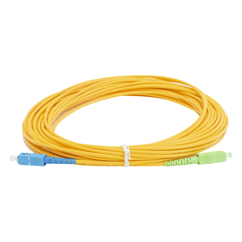Jumper de Fibra Óptica Monomodo SC/UPC - SC/APC Simplex, Color Amarillo, 15 Metros (49.21 Pies) LINKEDPRO BY EPCOM LPSM3SCUSCAS15