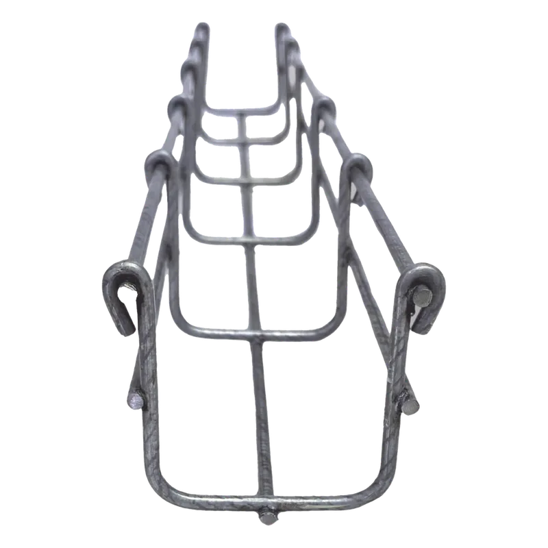 Charola Bimetálica Tipo Malla 66/50 mm, Ideal Para Utilizarse al Exterior o Zonas Húmedas, Hasta 53 Cables Cat6, Tramo de 3 Metros CHAROFIL MG-50-930BM