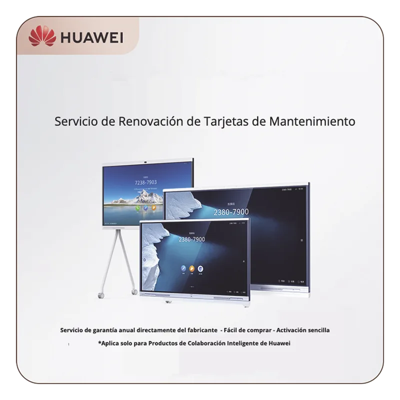 Tarjeta de Servicio de Mantenimiento HiCare RFR por un año para IdeaHub IHS2-65SA, IHB2-75PB y IHB2-86PB HUAWEI MCS2651Y