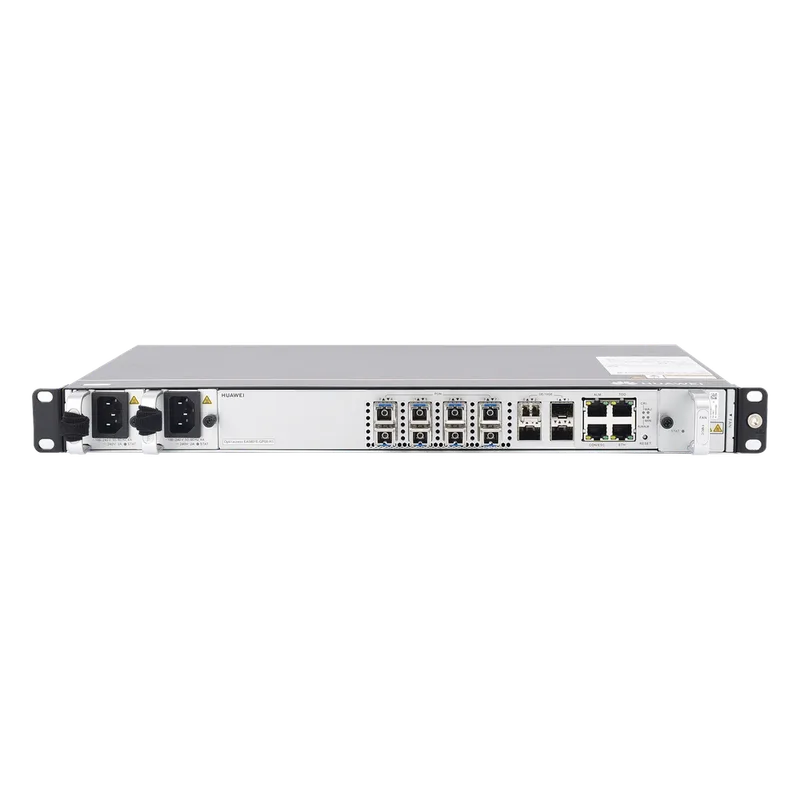 OLT GPON OptiXAccess 8 Puertos con Módulos C+, 4 Puertos Uplink (10GE/GE), Hasta 256 ONTs, 2 Fuentes de Alimentación AC, 1 UR HUAWEI EA5801E-GP08