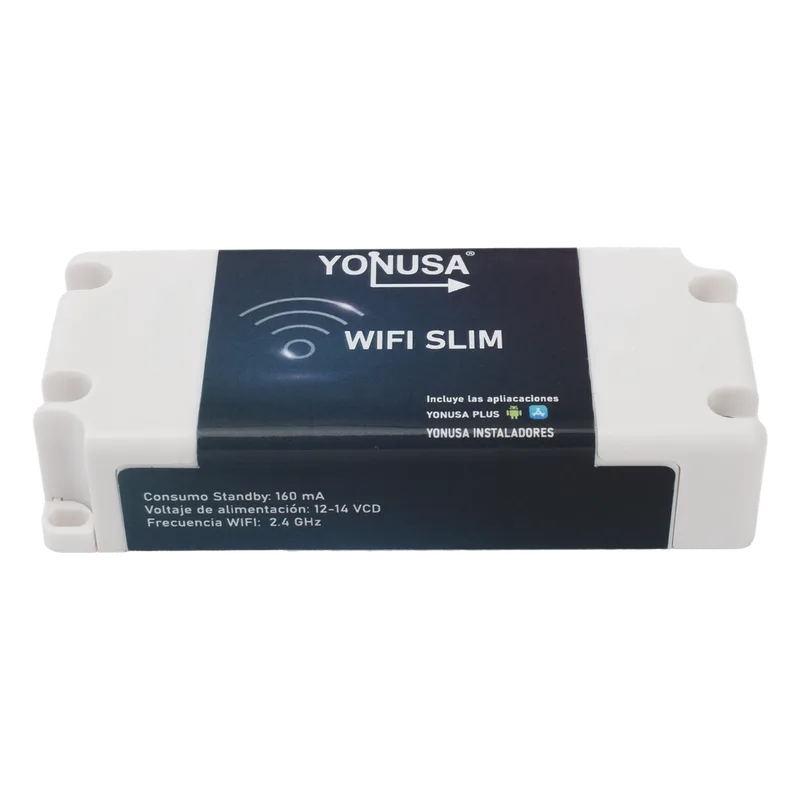 Modulo WIFI SLIM para uso en Energizadores YONUSA / Aplicación sin costo / Botón de Pánico TARJET-WIFI-SLIM