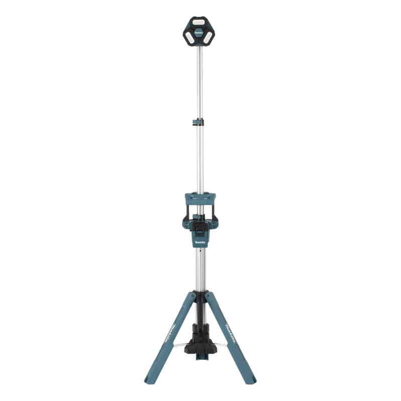 Lampara con Torre para Iluminación Inalambrica con tres Cabezales Multidireccionales , se extiende hasta 2.2 metros, Utiliza batería LXT® Litioâ€‘Ion de 18V. MAKITA DML-814