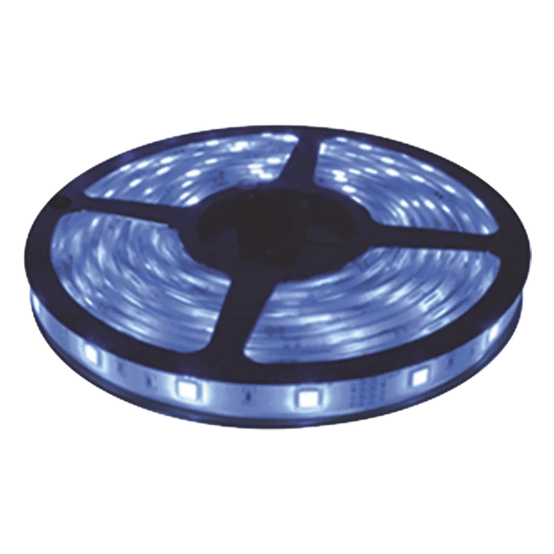 Tira Led de 5 m / Color Azul /Uso Interior / Potencia 15 W / 420 lm/ 12 V CD / IP 20. JWJ JLTL-3528-IP20
