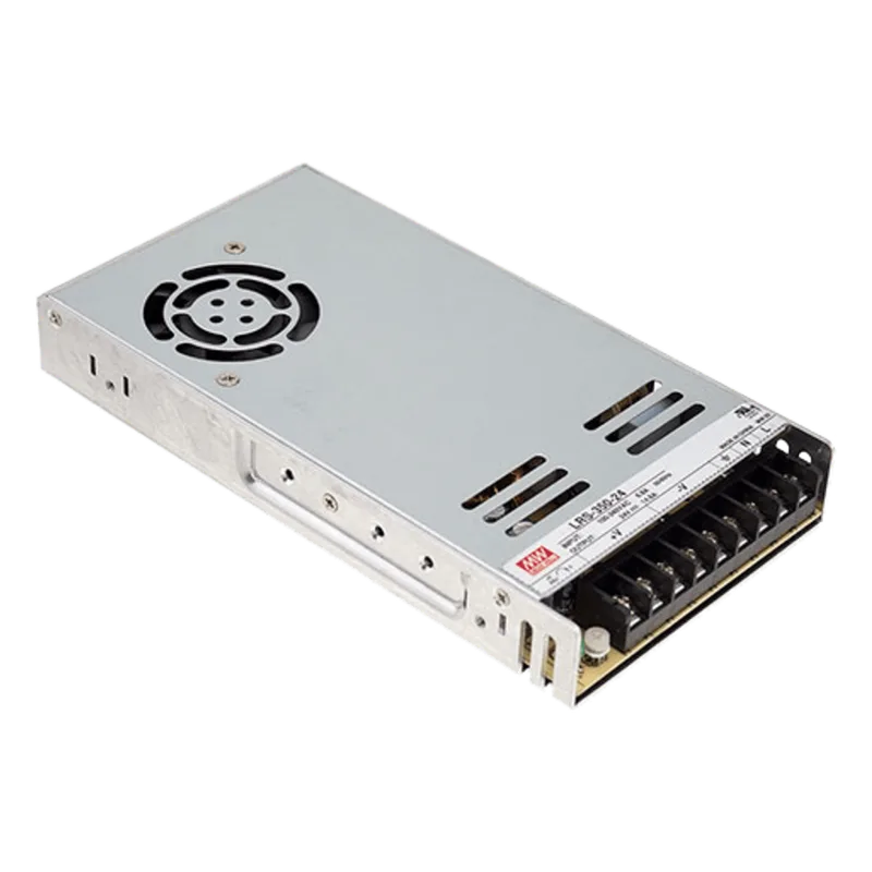 Fuente de Poder Industrial Conmutada 350W de Potencia, 48Vcc, 7.3A MEANWELL LRS35048