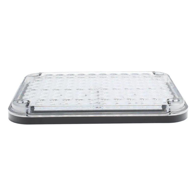 Luz de Advertencia de 9X7", Bicolor Rojo/Claro, Ideal para Ambulancias EPCOM INDUSTRIAL SIGNALING XLTE515RWV2