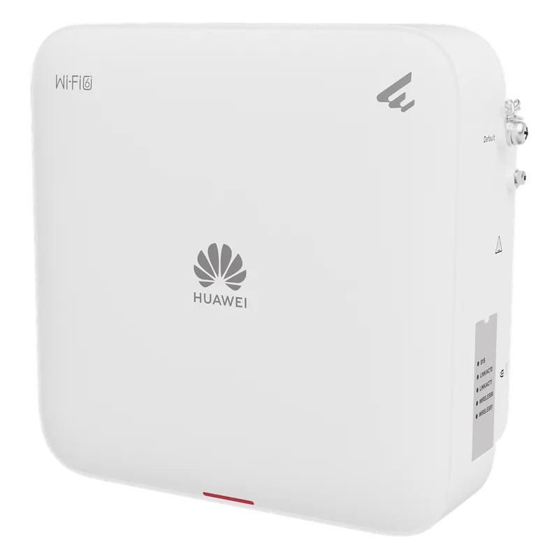 Punto de Acceso eKit exterior IP68 Wi-Fi 6 / 1.7 Gbps / MU-MIMO / Antena Sectorial 65º(H) 54º(V) / 1 Puerto PoE in Gigabit + 1 Puerto SFP Gigabit / BLE / Hasta 1,024 Clientes / Libre de licenciamiento HUAWEI AP761