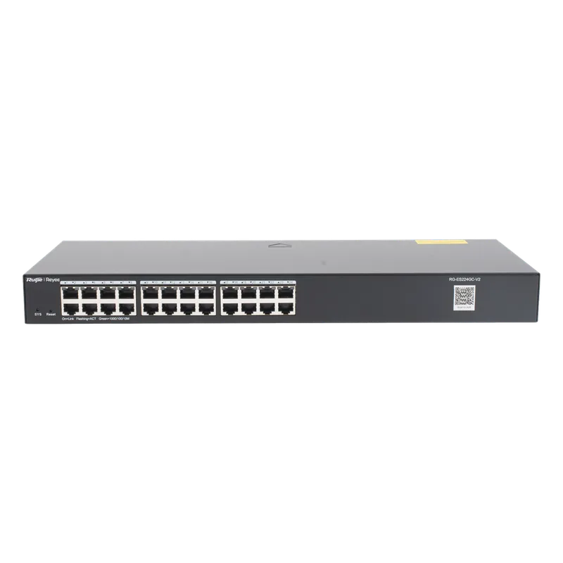 Switch Administrable 24 puertos Gigabit, gestión gratuita desde la nube. RUIJIE RG-ES224GC-V2