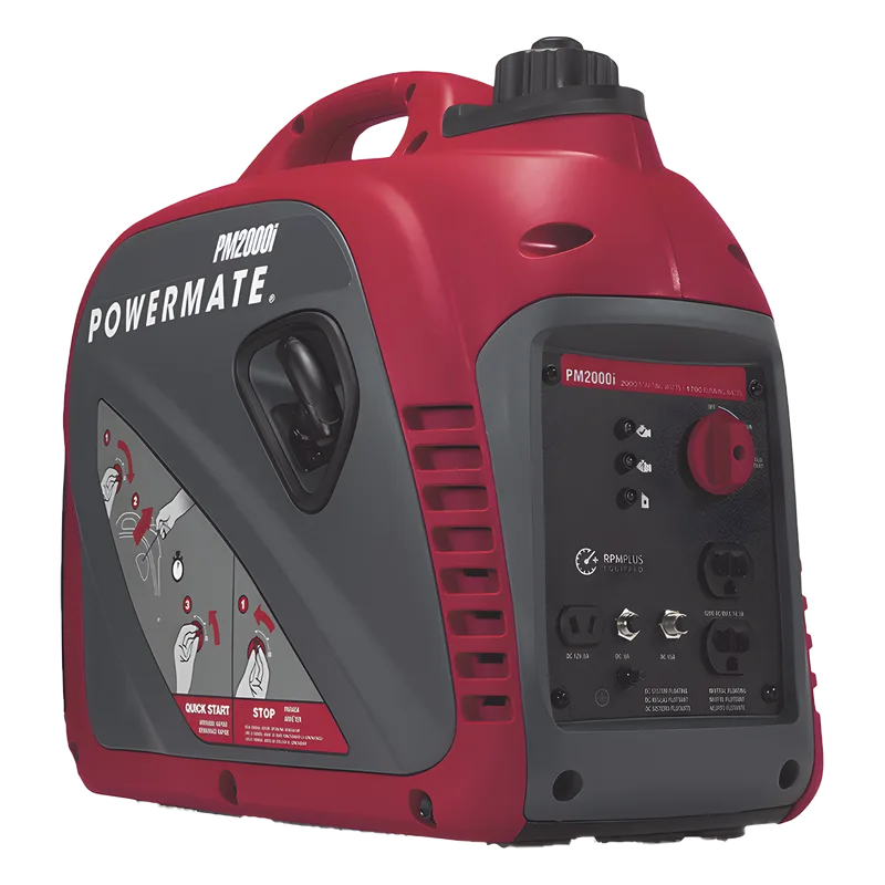 Generador Inversor Portátil a Gasolina, 1.7 kW, 120vca , Arranque Manual POWERMATE PM2000I