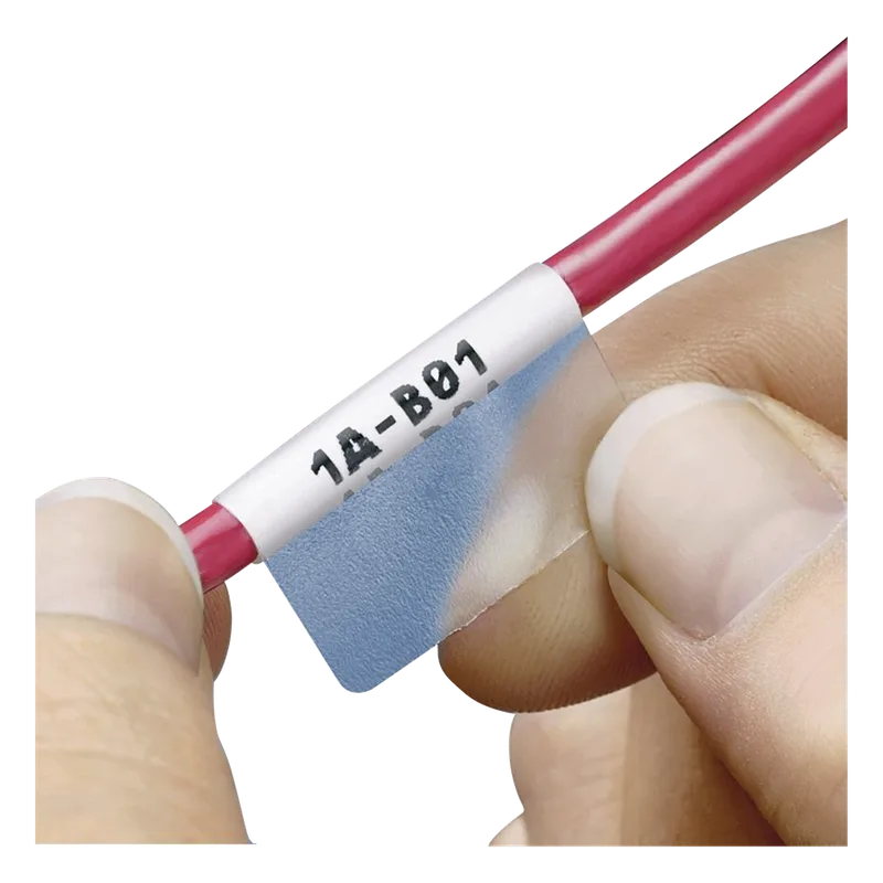 Hojas con 2500 Etiquetas Auto-Laminadas para Impresora Láser/Inyección de Tinta, para Cables de 3 a 7.1 mm (0.12 a 0.28 pulgadas) de Diámetro (12 - 10 AWG), Color Blanco PANDUIT S075X125YAJ