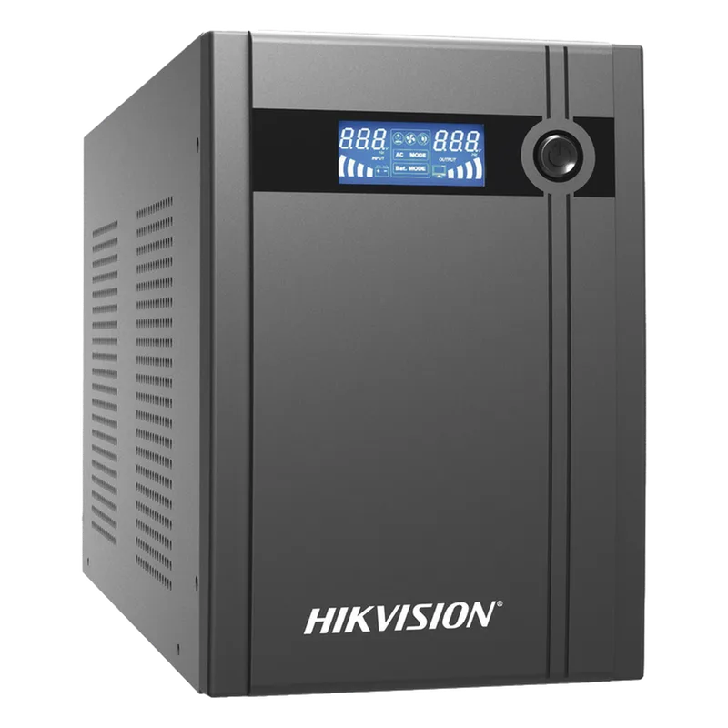 UPS de 2000 VA / 1200 W / Pantalla LCD / Protección Contra Sobrecarga y Descarga / Entrada y Salida 120 VCA / 4 Tomas NEMA 5-15R HIKVISION DS-UPS2000-X