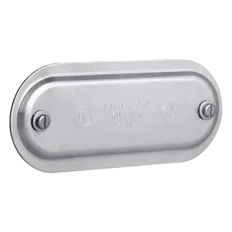 Tapa de Aluminio para Condulet Ovalada de 1". HUBBELL KILLARK HUB-370-SA