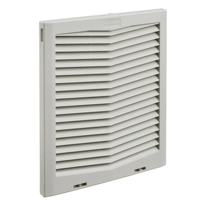 Rejilla de Escape para Ventilador con Filtro HG / Protección IP54 / Compatible con Ventiladores HF13 de 13 in (325 mm) / De Plástico / Color Gris Claro HOFFMAN HG1300404