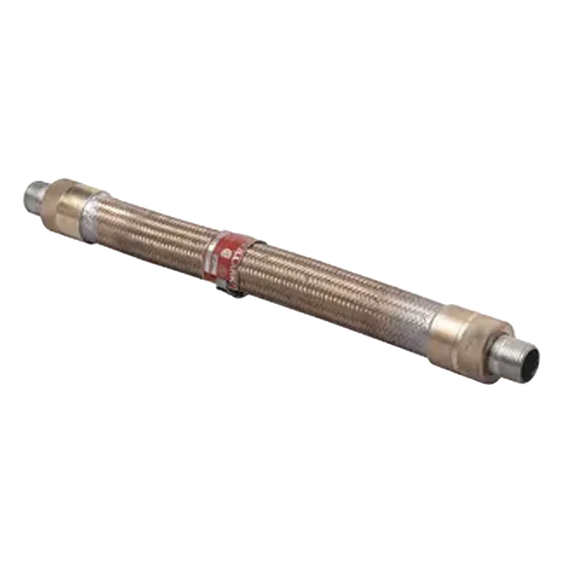 Cople Flexible Trenzado de Bronce de 1/2" x 12". HUBBELL KILLARK HUB-ECF-112