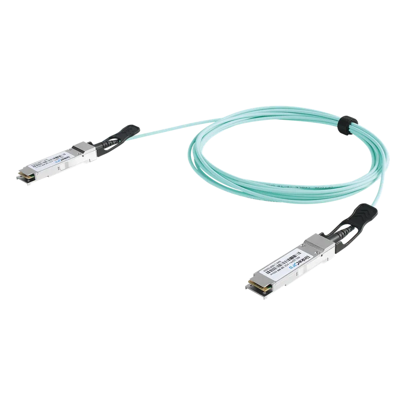 Cable AOC QSFP+ de 40 Gbps a 40 Gbps / Cable de fibra óptica Activo / Longitud: 2 metros LINKEDPRO LP-AOC-40G-2M