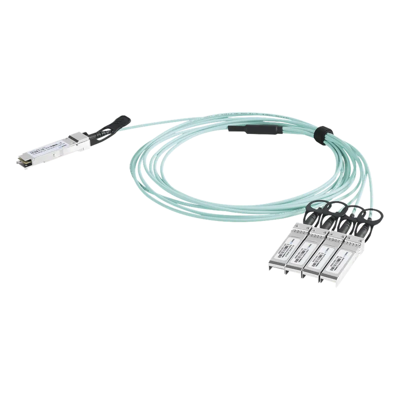 Cable AOC QSFP+ de 40 Gbps a 4x 10 Gbps / Cable de fibra óptica Activo / Longitud: 2 metros LINKEDPRO LP-AOC-40G-4X10G-2M