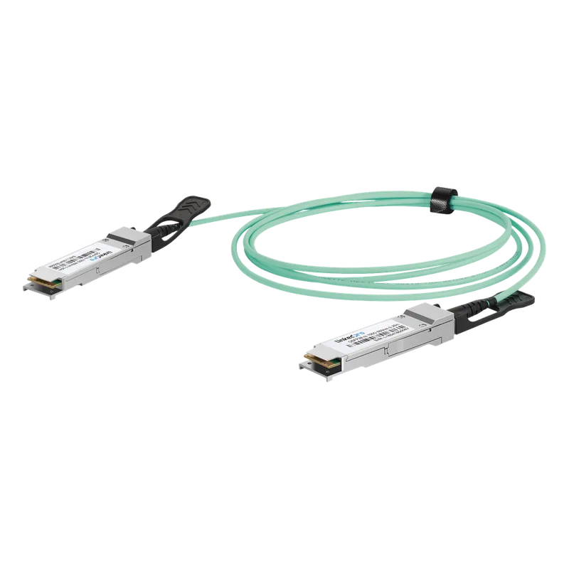 Cable AOC QSFP28 de 100 Gbps a 100 Gbps / Cable de fibra óptica Activo / Longitud: 1 metro LINKEDPRO LP-AOC-100G-1M