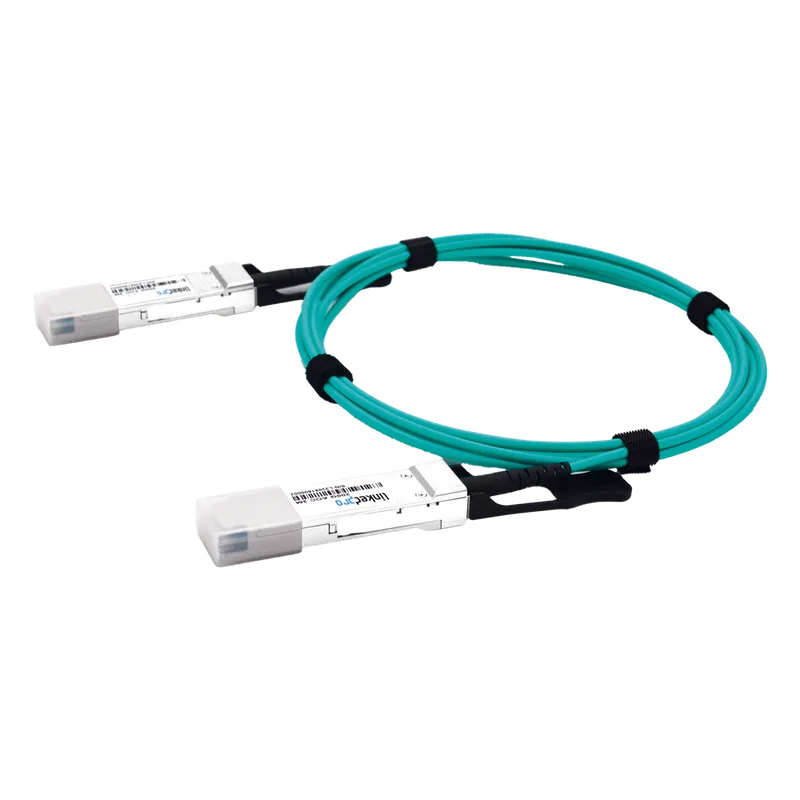 Cable AOC QSFP56 de 200 Gbps a 200 Gbps / Cable de fibra óptica Activo / Longitud: 2 metros LINKEDPRO LP-AOC-200G-2M
