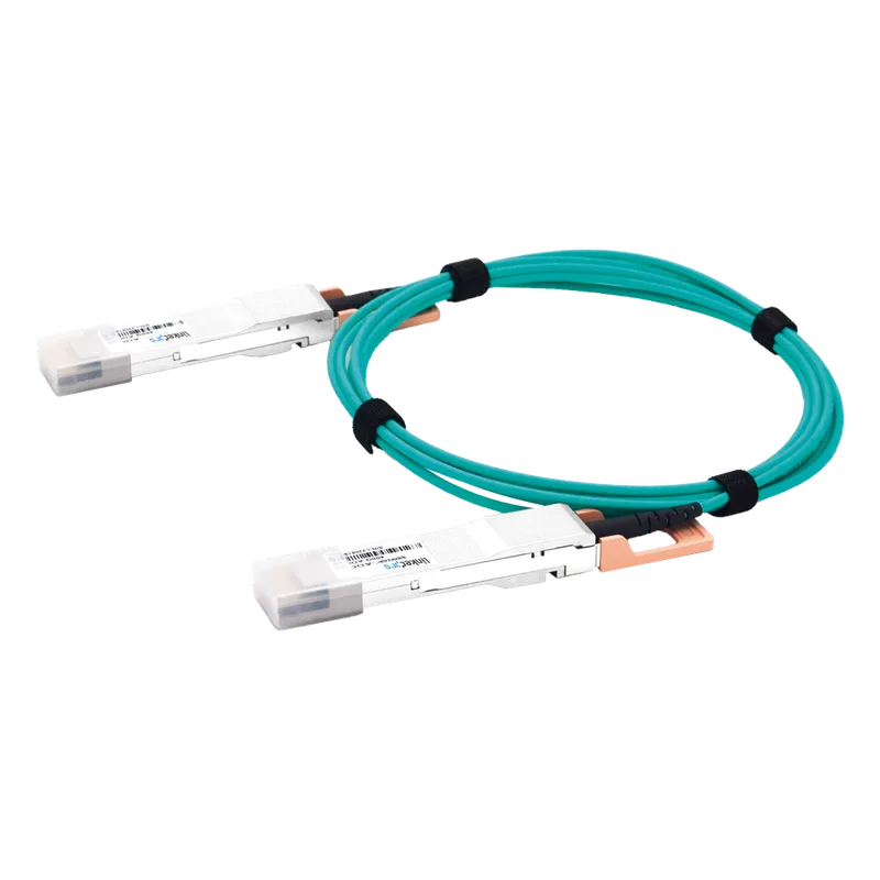 Cable AOC QSFP-DD de 400 Gbps a 400 Gbps / Cable de fibra óptica Activo / Longitud: 2 metros LINKEDPRO LP-AOC-400G-2M