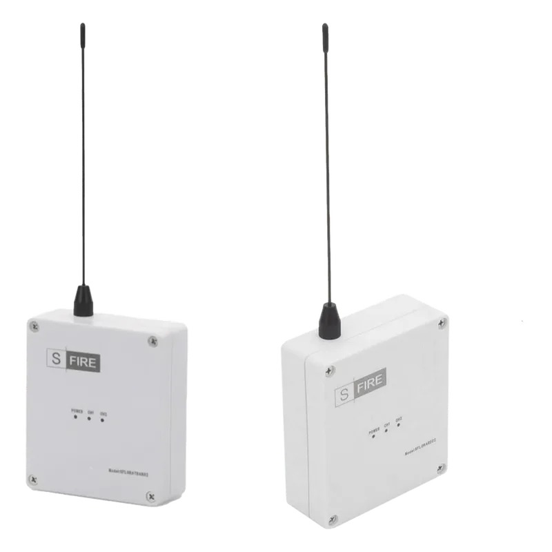 Kit Inalámbrico de Largo Alcance / Transmisor 12Vcc + Receptor 2 Salidas / 2,500 m (8,202 ft) / 433.92 MHz / Contacto Seco / -20°C a +80°C SFIRE SFLORAKITDC