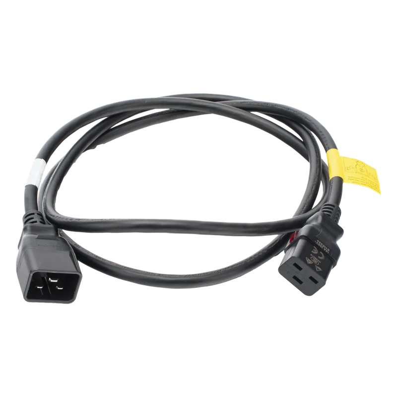 Cable de Alimentación Eléctrica Con Bloqueo de Seguridad, de IEC C19 a IEC C20, 1.8 Metros de Largo, Color Negro, 1 Pieza HOFFMAN EP1920072X50