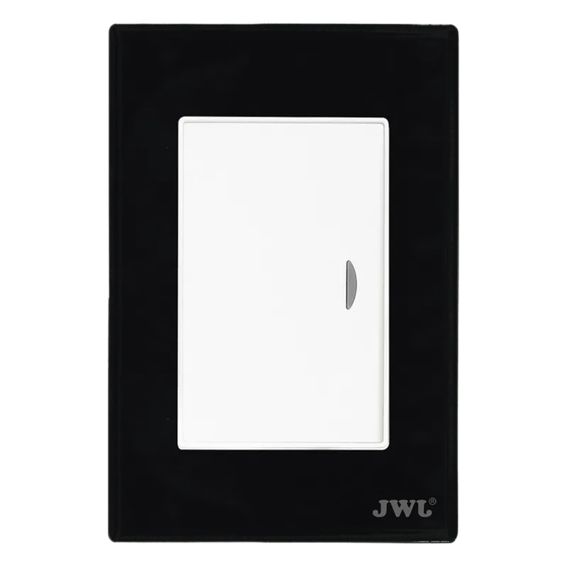 Apagador Sencillo de 10 A/ 127 Vca ~ 60 Hz / Carcasa Negra. JWJ JTL-F7601