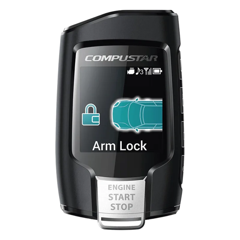 Control Remoto Bidireccional de cuatro botones con pantalla para Sistemas de alarmas Compustar 2WQ9R-FM