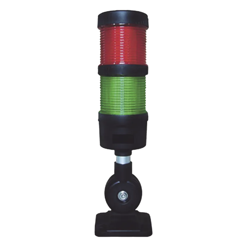 Torre LED Indicadora de estado de 2 niveles color Rojo y Verde, con Buzzer integrado a 85 dB, a 110-240 VCA con Montaje incluido de 60 mm de diámetro EPCOM INDUSTRIAL SIGNALING EI-2-RG-110240