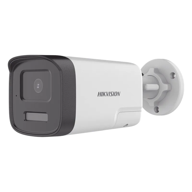 [Audio Bidireccional + Dual Light + ColorVu] Bala TURBOHD 2 Megapixel (1080p) / Lente 3.6 mm / 40 mts IR EXIR + 40 mts Luz Blanca / Micrófono y Bocina Integrado / Exterior IP67 / dWDR HIKVISION DS-2CE17D0T-LTS