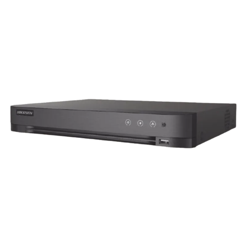 DVR 16 Canales TURBOHD + 8 Canales IP / 5 Megapixel Lite - 3K Lite / Audio de Dos Vías por Coaxitron / Reconocimiento Facial / ACUSENSE (Evita falsas alarmas) / 1 Bahía de Disco Duro / Salida de Video en Full HD HIKVISION IDS-7216HQHI-M1/XT
